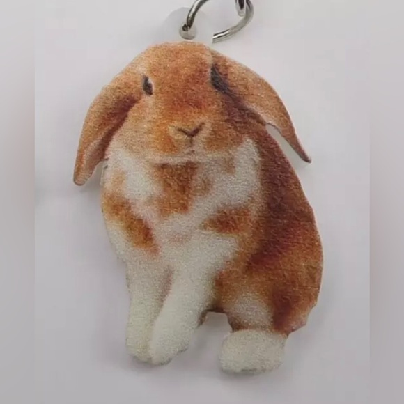 Bunny Rabbit Themed - Fun Party Costume Design Animal Print - Hook Earrings - Picture 3 of 4